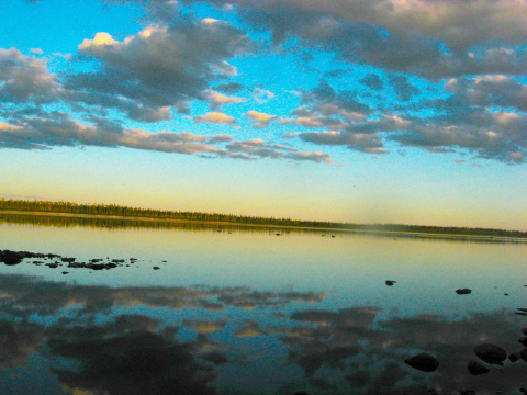 Missinaibi river sunset