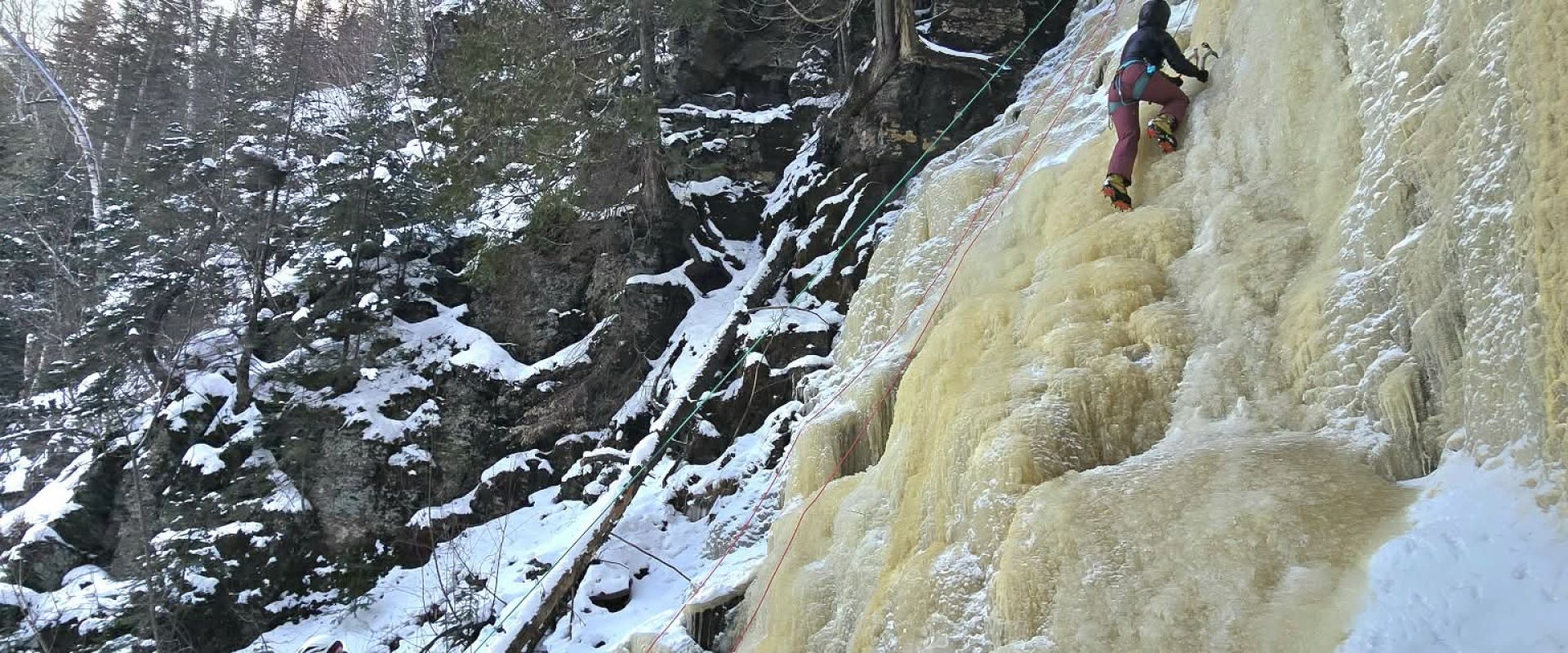 Climbing ‘Plasticity’ near the Pigeon River, at the start of the Boundary Waters / Voyageur Waterway.